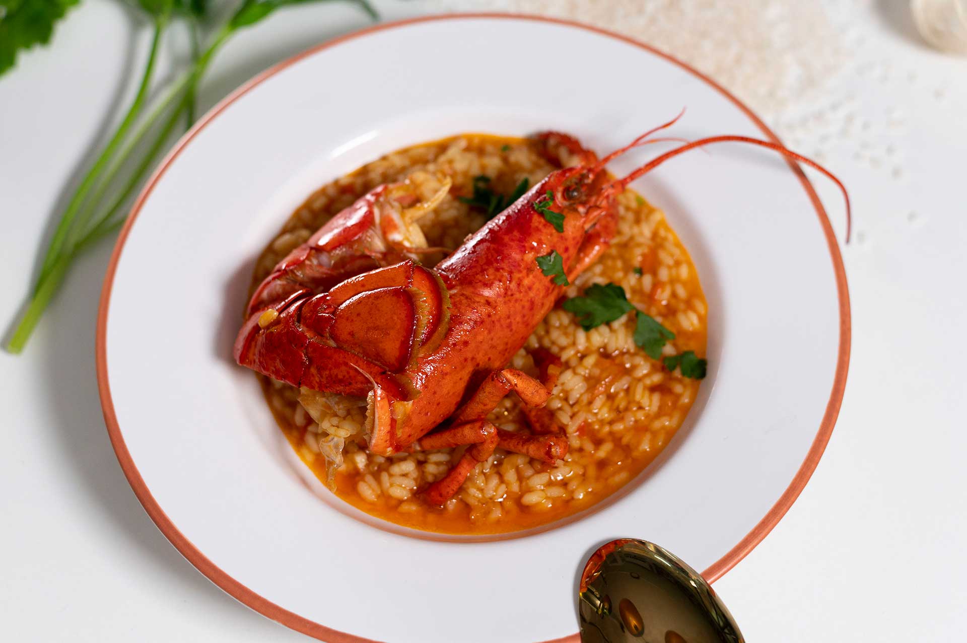 Arroz caldoso con bogavante