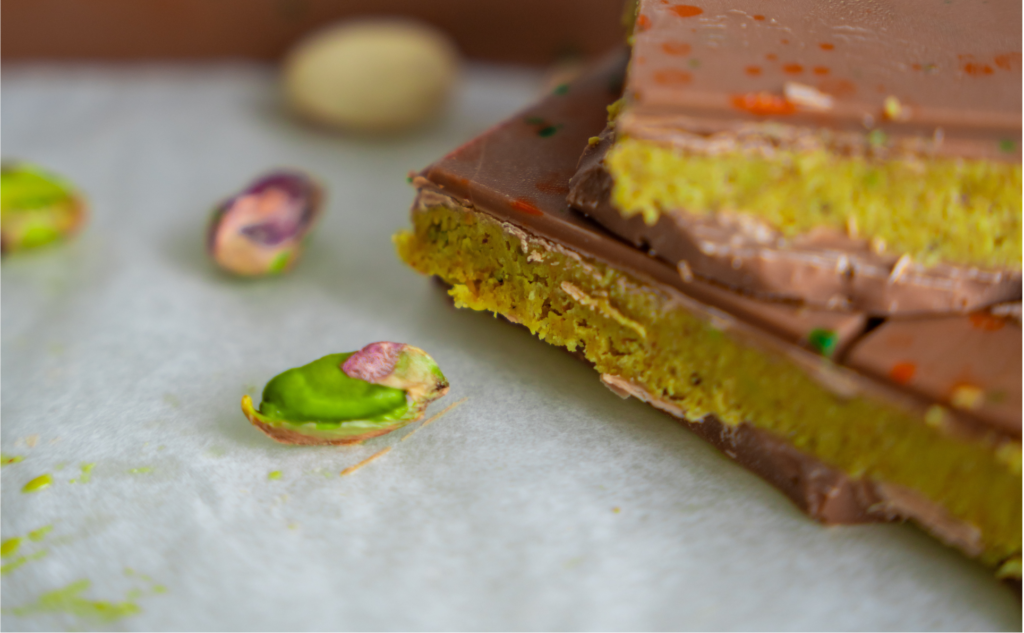Tendencia mundial del chocolate de Dubái en eventos gastronómicos